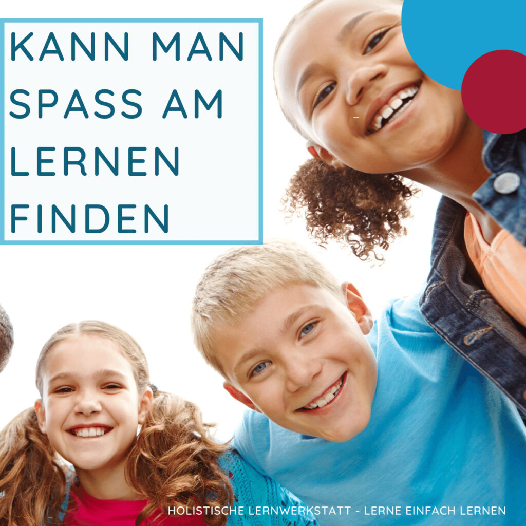 Titel - Spass am Lernen; Inhalt - drei fröhliche Kinder